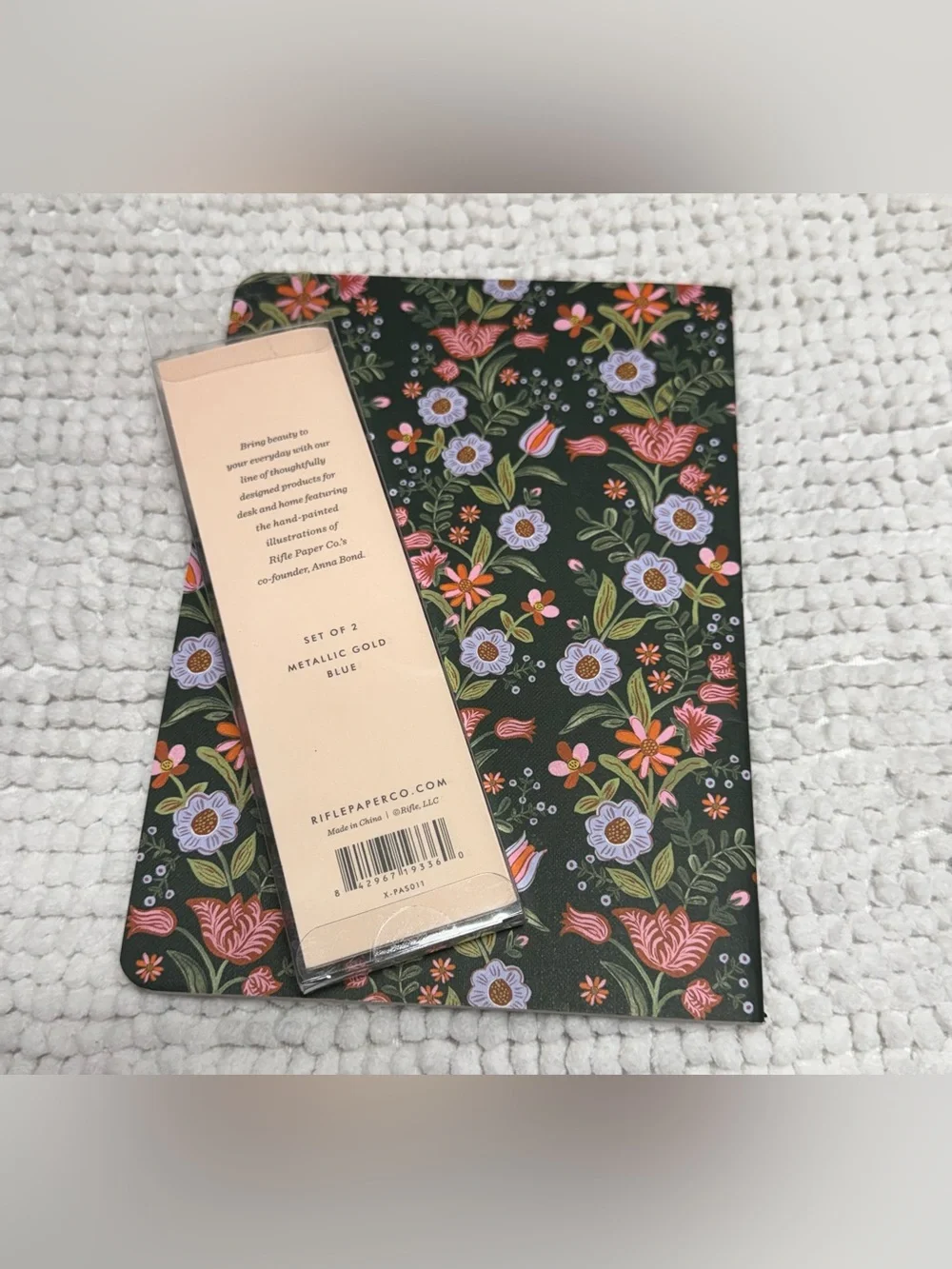 Rifle Paper Co Floral Soft Cover Journal & Gel Pen Set Stationery Bundle New